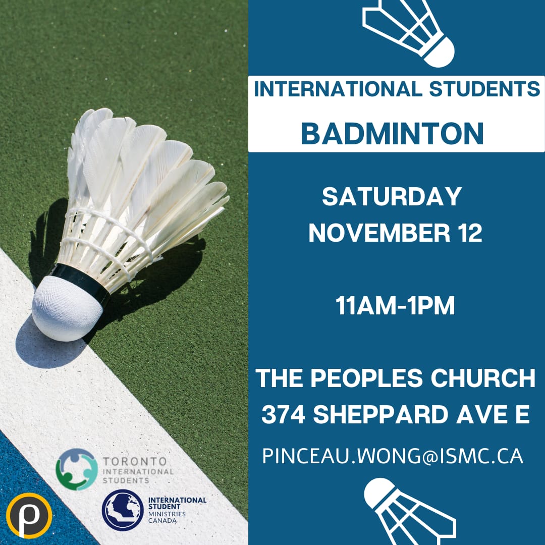 Poster for a badminton event